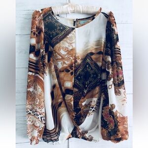 Camilla Tree print blouse S